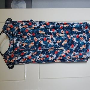 Ladies Tropical Floral Tank